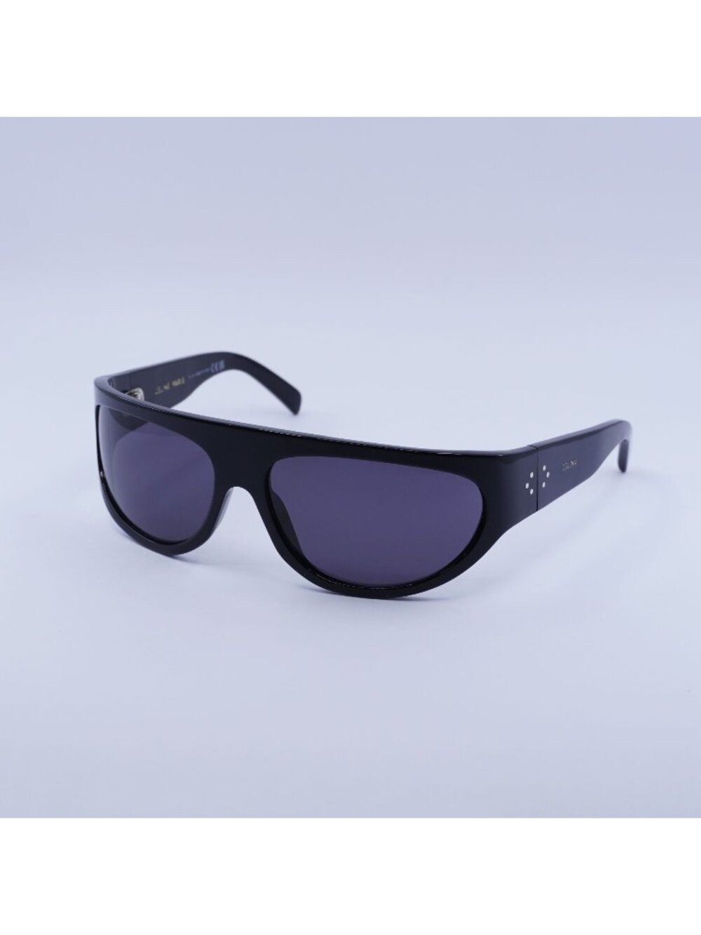 Celine CL40272I 01A Geometric Sunglasses - Black / Smoke